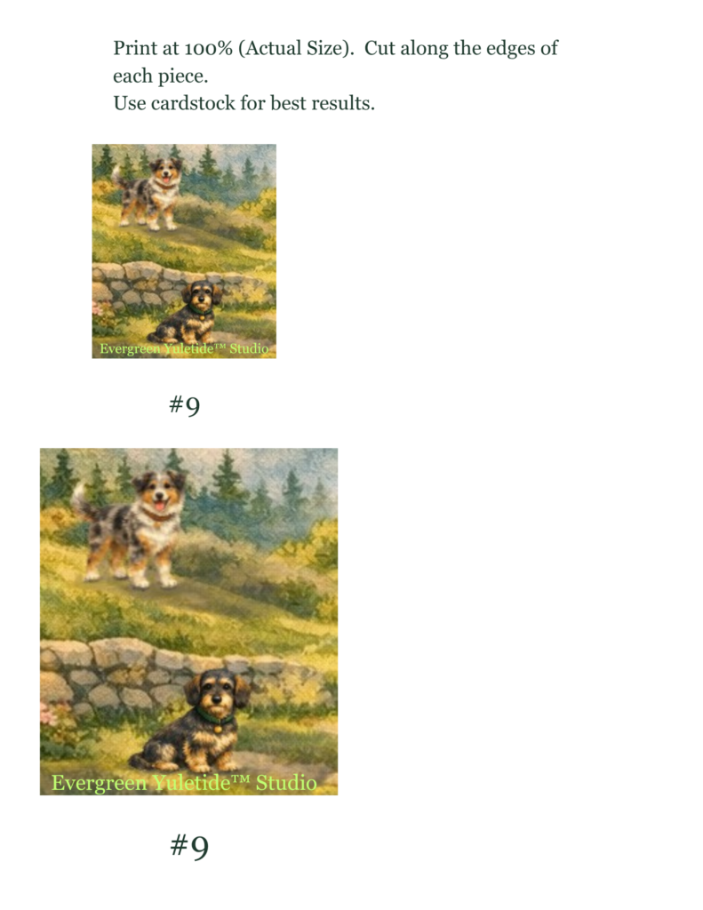 Full page with two puzzle pieces for week # 24